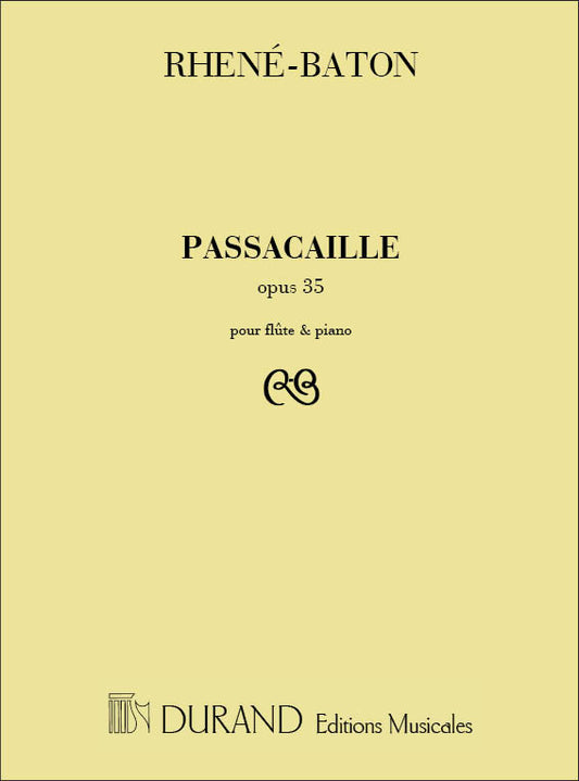Rhene-Baton Passacaille Flute&piano DUR