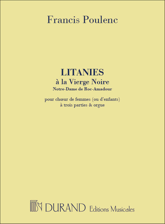 Poulenc Litanies Female Choir DUR