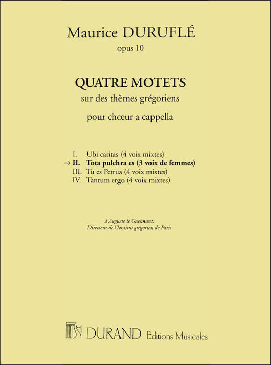 Durufle Tota Pulchra es SSA DUR