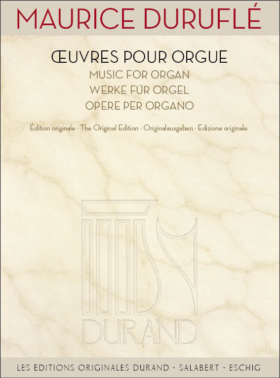 Durufle Music for Organ ESCHIG