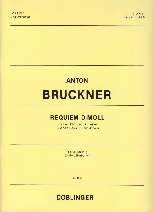 Bruckner Requiem d min V/S DOB 46007