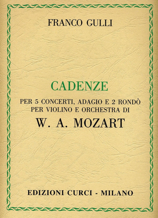 Gulli Cadenze Per 5 Concerti Adagio e R