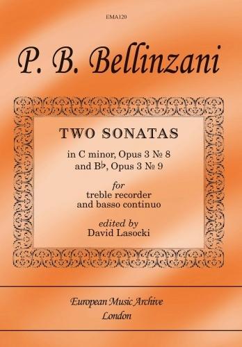 Bellinzani 2 Sonatas Op3/8-9 Treb Rec E