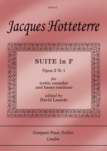 Hotteterre Suite in F Op2 No1 Treb Rec