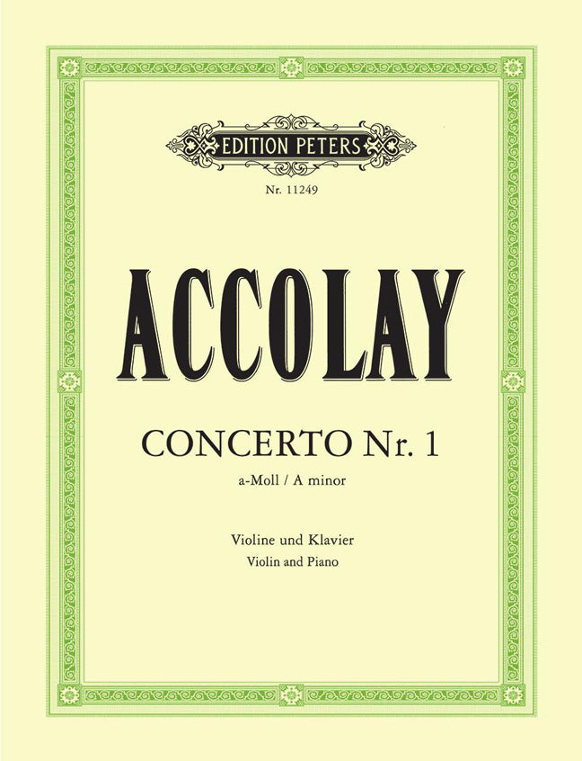Accolay Concerto No.1 Amin Vln/Pno