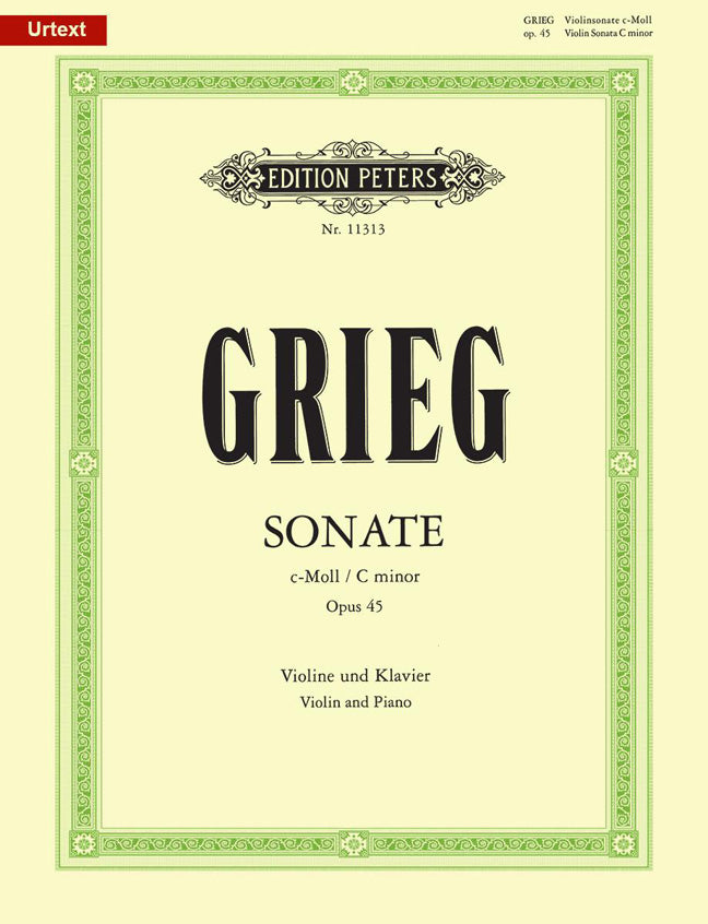 Grieg Vln Sonata No3 Cmin PET