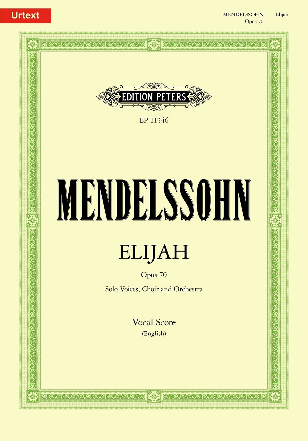 Mendelssohn Elijah V/S Eng PET