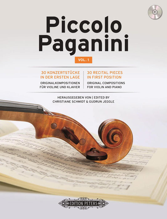 Piccolo Paganini Vln&Pno Vol1 Bk+CD PET