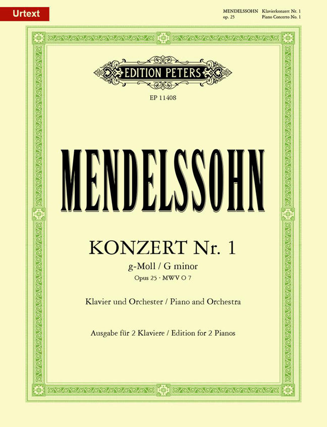 Mendelssohn Pno Concerto No1 Op25 2Pno