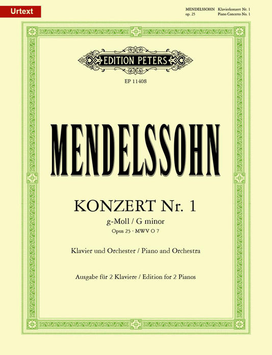 Mendelssohn Pno Concerto No1 Op25 2Pno
