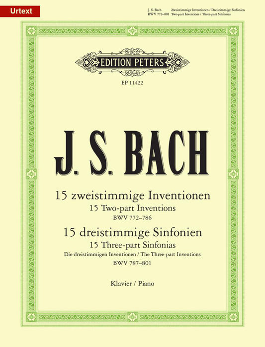 Bach Two Pt/Three Pt Inventions Pno PET