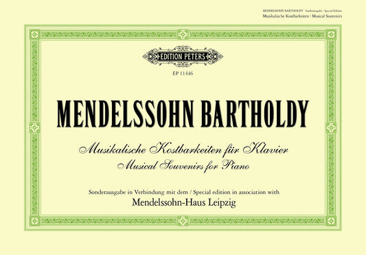 Mendelssohn Musical Souvenirs Piano PET