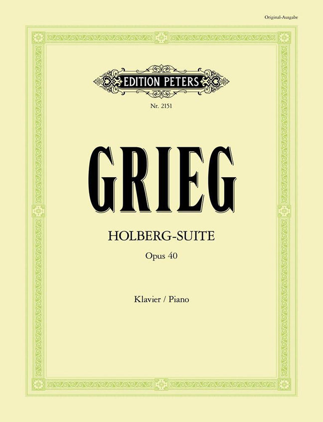 Grieg Holberg Suite Pno Opus40 PET