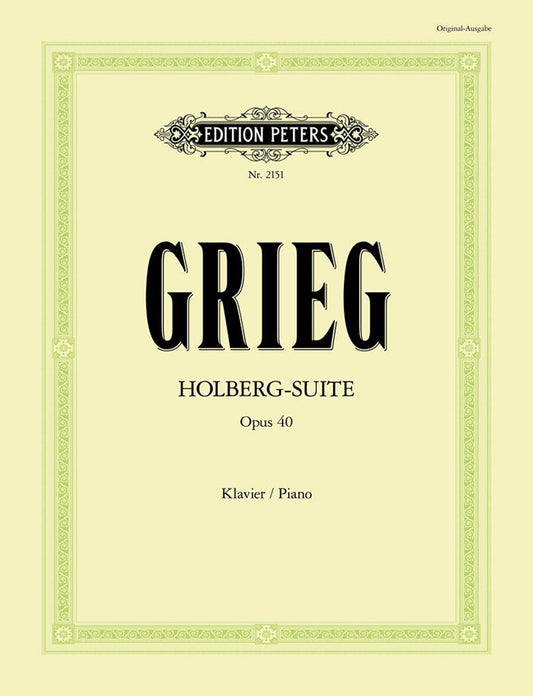 Grieg Holberg Suite Pno Opus40 PET