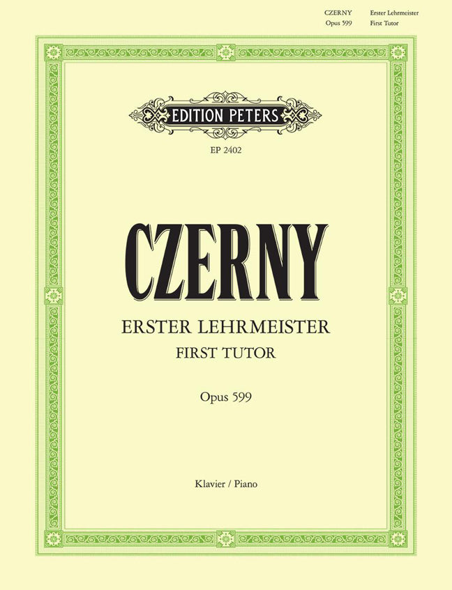 Czerny First Tutor Op599 PET