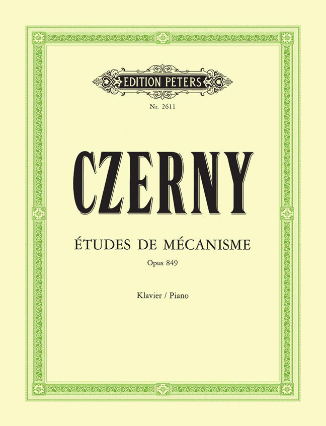 Czerny Etudes de Mecanisme Op849 Pno PE