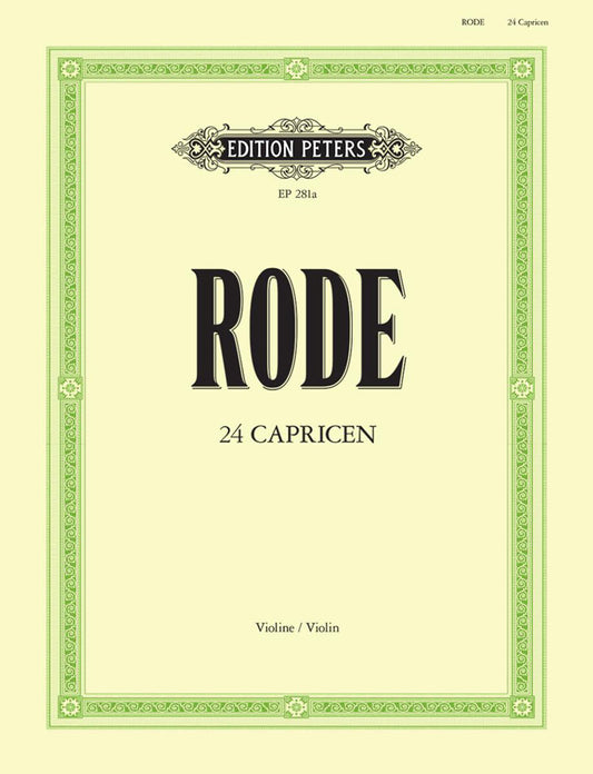 Rode 24 Caprices Solo Vln PET