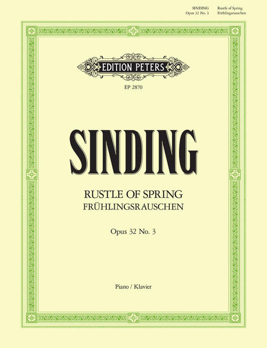 Sinding Rustle of Spring Op 32 No 3 Pno