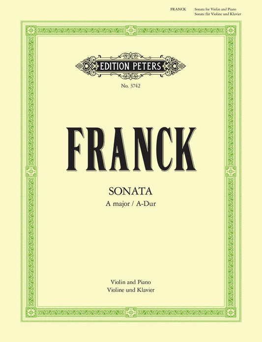 Franck Vln Sonata A maj PET