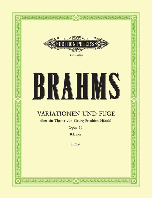 Brahms Variations & Fugue Handel Op24 P