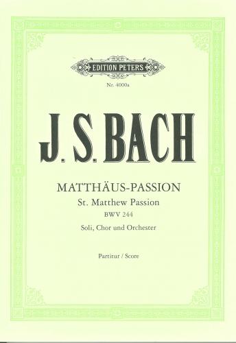 Bach St. Matthew Passion Score PET