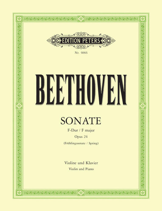 Beethoven Sonata in F Op24 Vln+Pno EP