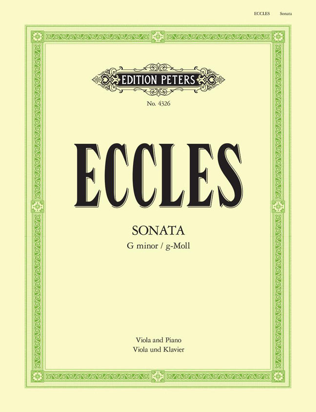 Eccles Sonata g min Vla+Pno EP