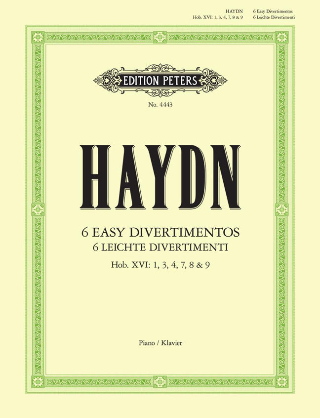 Haydn 6 Easy Divertimenti Piano PET