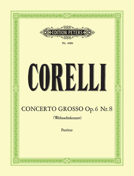 Corelli Concerto Grosso Op6/8 Score PET