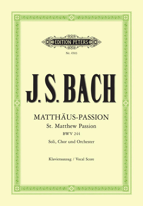 Bach St Matthew Passion v/s EP