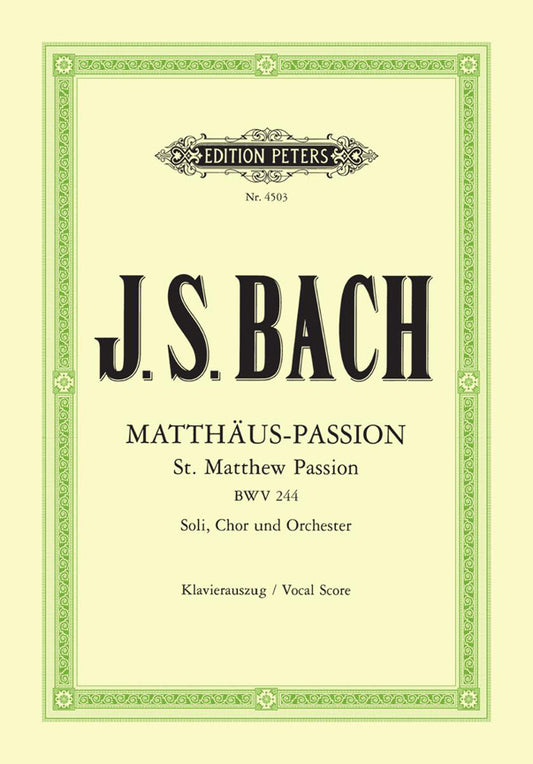 Bach St Matthew Passion v/s EP