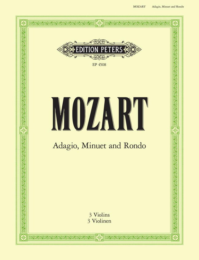 Mozart Adagio Minuet&Rondo 3Vln PET