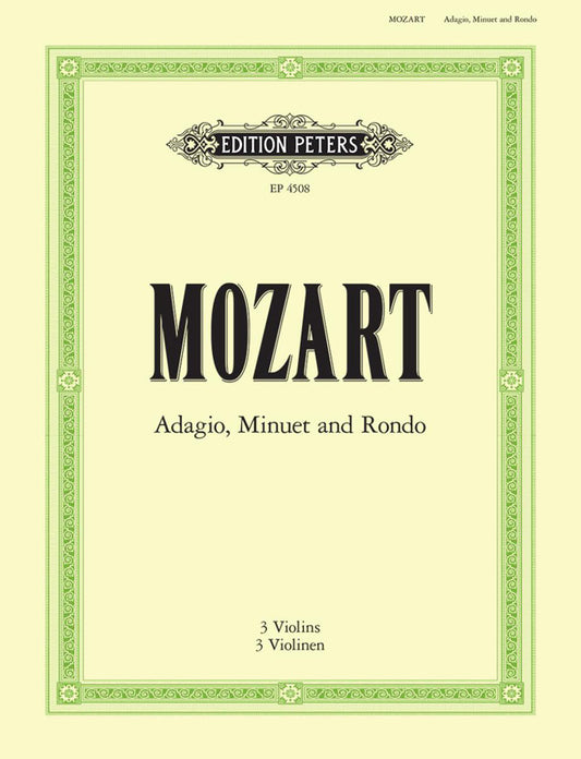 Mozart Adagio Minuet&Rondo 3Vln PET
