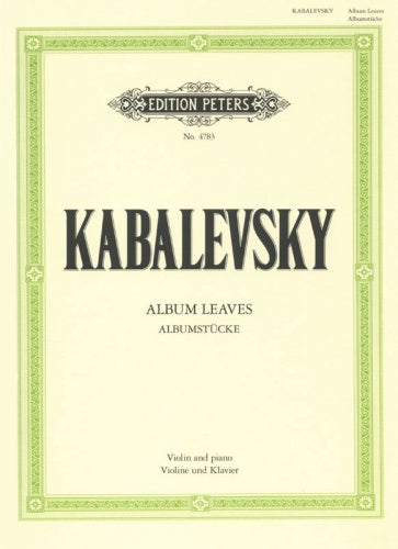 Kabalevsky Albumstucke Vln PET