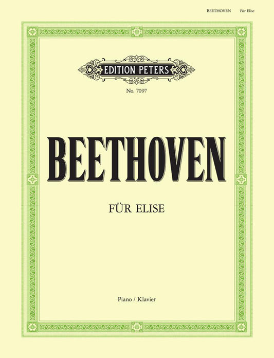 Beethoven Fur Elise Pno PET