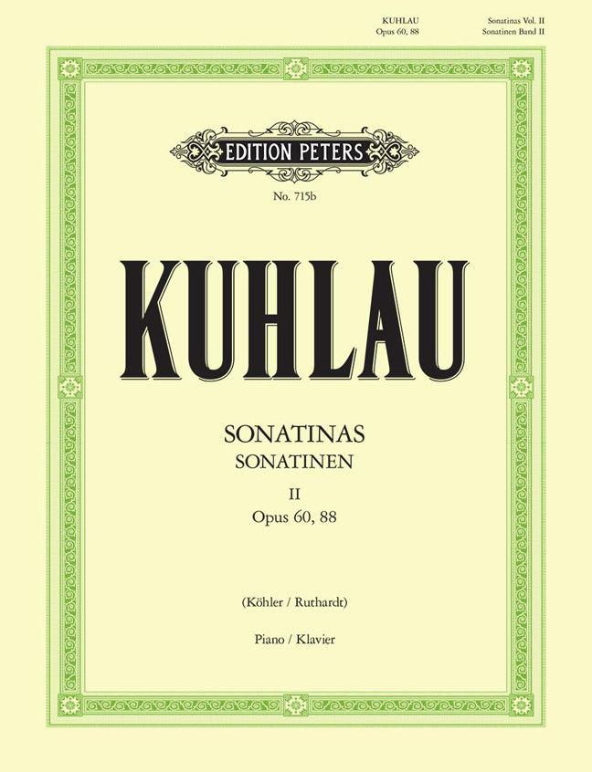 Kuhlau Sonatinas Vol2 Op60/88 Pno PET