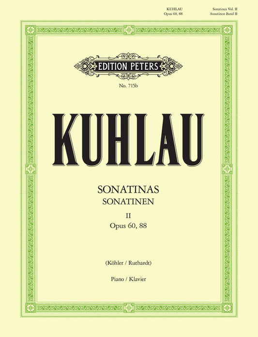 Kuhlau Sonatinas Vol2 Op60/88 Pno PET