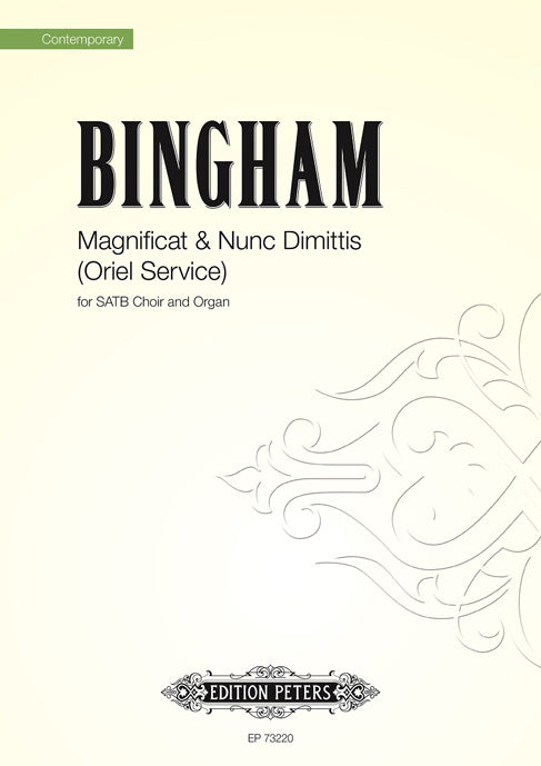 Bingham Mag & Nunc SATB/org PET