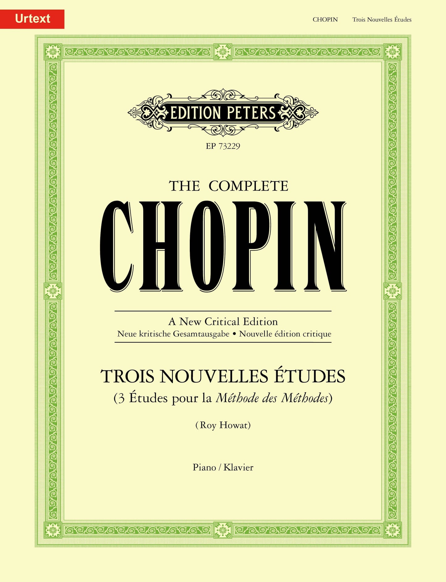 Chopin 3 Nouvelles Etudes Pno PET