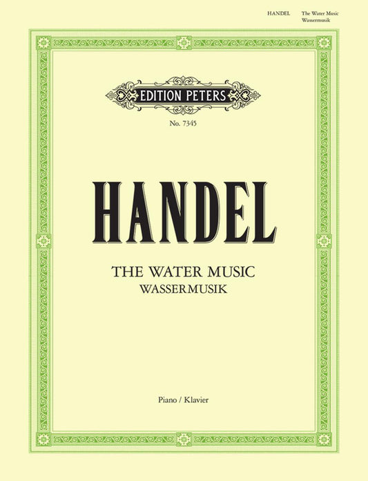 Handel The Water Music Pno PET