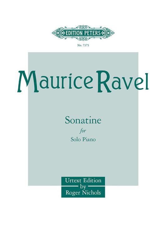 Ravel Sonatine Piano Peters Urtext