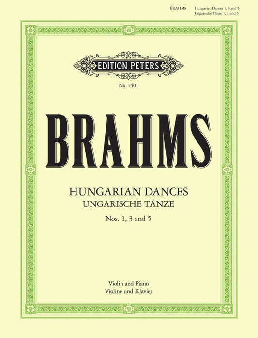 Brahms 3 Hungarian Dances Klengel Peter