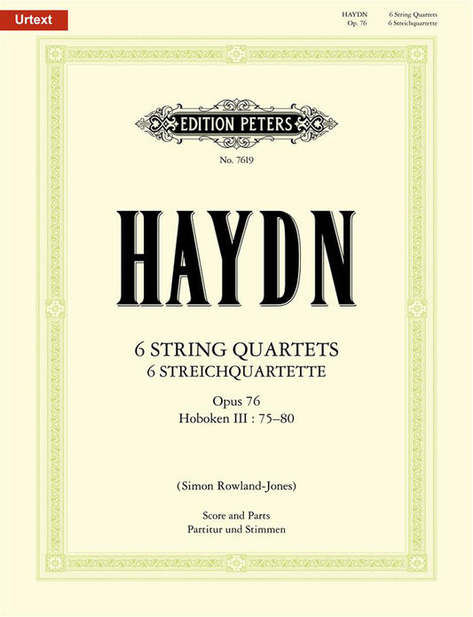 Haydn 6 String Quartets Op76 Vol3 PET