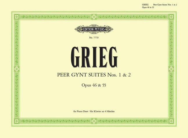 Grieg Peer Gynt Suites No1&2 Pno Duet P