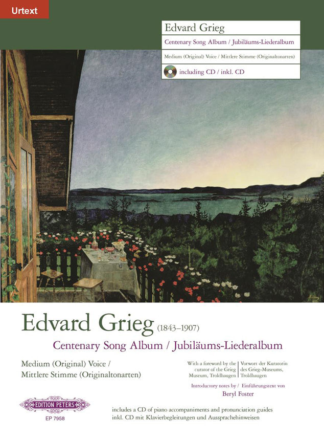 Grieg Centenary Song Album incl CD PET