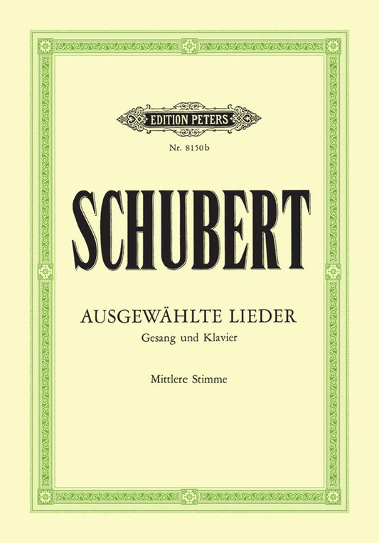 Schubert 30 Selected Songs EP8150b