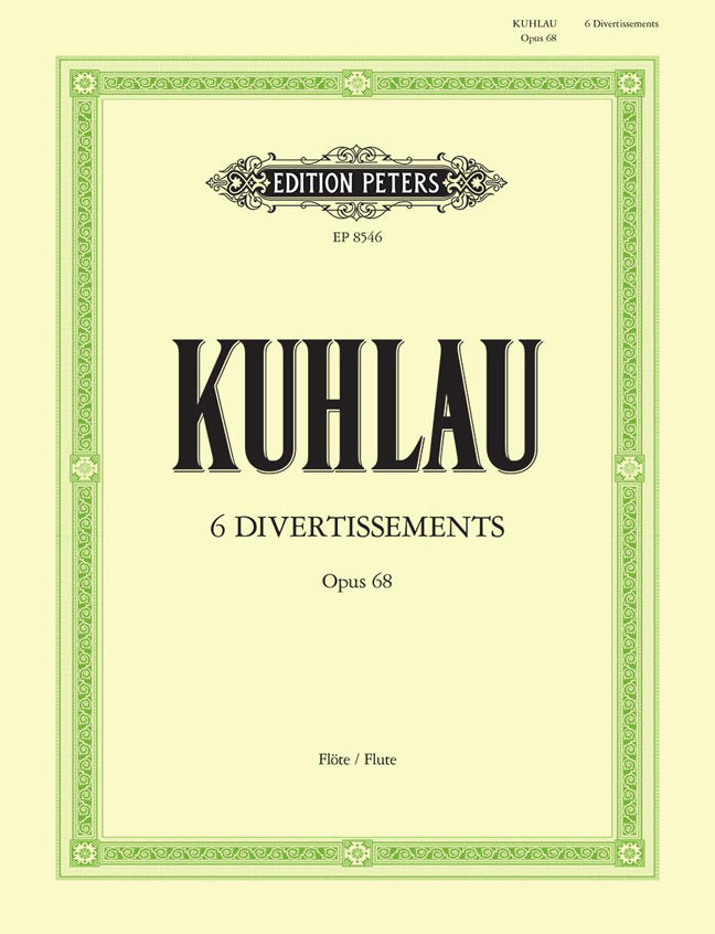 Kuhlau 6 Divertissements Op68 Flt PET