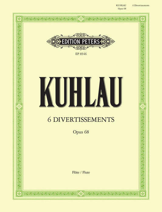 Kuhlau 6 Divertissements Op68 Flt PET
