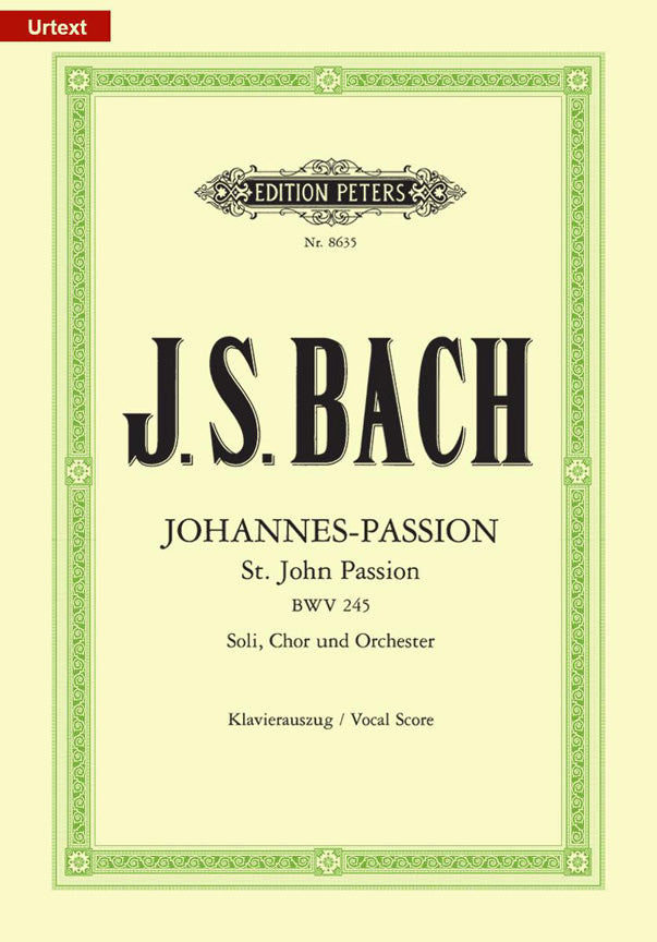 Bach St John Passion V/S BWV245 PET