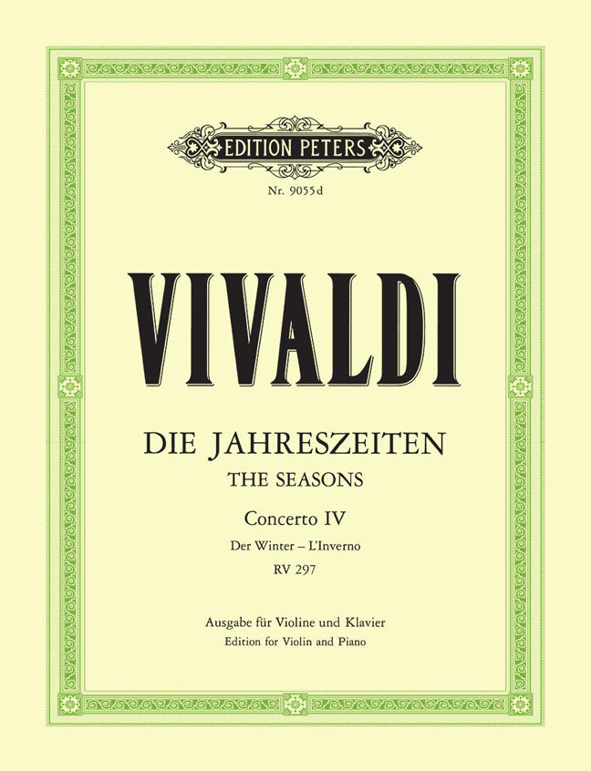 Vivaldi Winter The Seasons Vln&Pno PET
